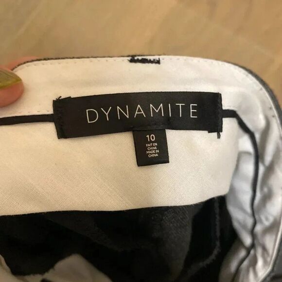 Dynamite Dark Grey Straight Trousers Size 10 - maybe Lila  style - Picture 2 of 2